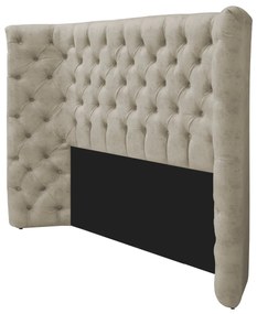 Cabeceira Casal Everest P02 140 cm para cama Box Suede - ADJ Decor