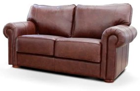 Sofá Weston 2 Lugares Couro Café 168cm - 69982 Sun House