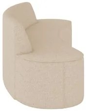 Sofá 3 Lugares para Sala de Estar Living 180cm Koane D06 Linho Marfim