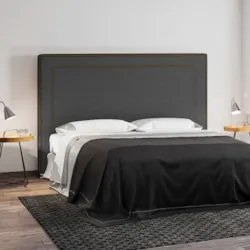 Cabeceira Cama Box Casal King 195cm Mali Z37 Linho Chumbo - Mpozenato