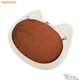 Arranhador de Parede para Gatos B100 Bege/Terracota - Sheep Estofados - Bege