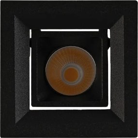 Plafon Led De Embutir 4W 15 2700K New Pixel - PRETO