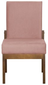 Kit 04 Cadeiras de Jantar Helena Suede Crepe - Decorar Estofados