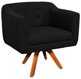 KIT 01 NAMORADEIRA E 01 POLTRONA GIRATOR - Preto A79