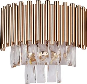 Arandela Cristal Metal Ouro Frances Notre-Dame