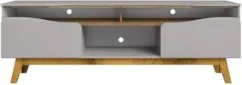 Rack Bancada Para TV 75 Pol 180cm Rita Off/Cinamomo B02     - Mpozenat