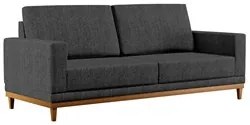 Sofá Living 180cm 3 Lugares Kayrós D05 Linho Chumbo - Mpozenato