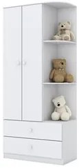 Guarda Roupa Infantil 2 Portas Com Cantoneira Labirinto Branco - Henn