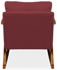 Poltrona Mona Amber Balanço Veludo Bordo