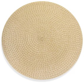 Jogo Americano Redondo de Plástico Creme 38 cm - D'Rossi