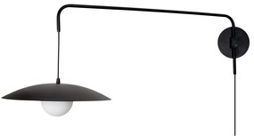 Arandela Zen 40X99,2X43,3Cm 1Xg9 Braço Haste E Cúpula Alumínio E Globo... (BT - Branco Texturizado)