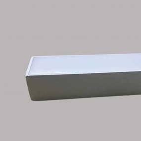 Perfil Sobrepor Para Fita Led Garbo 250Cm 2,3X250X1,7Cm | Usina 30020/... (BT - Branco Texturizado)