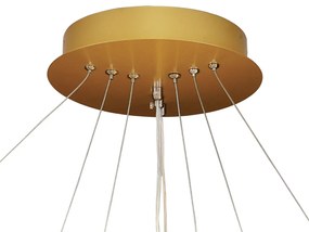 Pendente Opala Redondo 03 Aros Ø60 + Ø40 + Ø20Cm Led 50W 3000K Bivolt... (Champanhe)