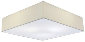 Plafon Quadrado Md-3052 Cúpula em Tecido 60x60x15cm Branco - Bivolt