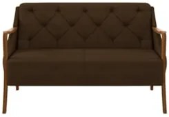 Kit Namoradeira 135cm e 2 Poltronas Decorativas Capitonê Lapa Z32 Velu