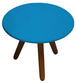 Mesa de Centro para Sala Laura Azul Semi Brilho - Decorar Estofados