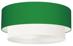 Plafon de Sobrepor Cilíndrico SP-3063 Cúpula Cor Verde Folha Branco