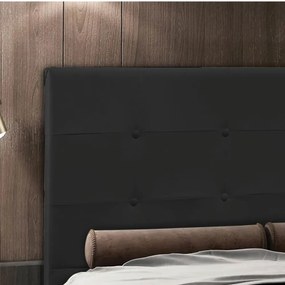 Cabeceira Luna/stambul para Cama Box Solteiro 90 Cm Corino Preto - D'Rossi