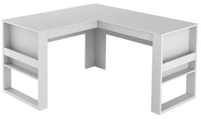 Mesa em L Escrivaninha Home Office Tecno Branco