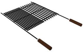 Grelha Tramontina Churrasco Black em Aço Carbono Nitrocarbonetado com Cabos de Madeira
