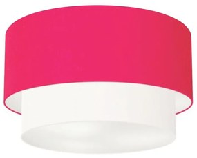 Plafon de Sobrepor Cilíndrico SP-3045 Cúpula Cor Rosa Pink Branco