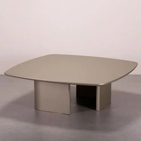 Mesa Centro Violette Alta Quadrada Tampo Base Champagne - 78294 Sun House