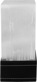 Luminaria De Mesa Led Rocha E Metal Preto 6W 3000K Contemp