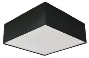 Plafon Quadrado Md-3000 Cúpula em Tecido 25x25x12cm Preto - Bivolt