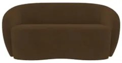 Sofá 2 Lugares Living Orgânico Sala de Estar 160cm Garbin Z08 Veludo M