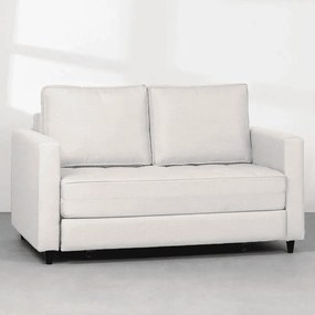 Sofá-Cama Mira Casal Trama Miúda Aveia - 1,50m - Sofá Cama Belize Casal Trama Miúda Aveia - 1,50m