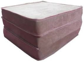 Puff Multifuncional Banco Colchão E Poltrona Suede (Preto, Preto)