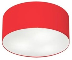 Plafon Para Banheiro Cilíndrico SB-3010 Cúpula Cor Vermelho