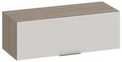 Armário de Cozinha Aéreo 80cm Grace Carvalho Oak/Off White Z44 - Mpoze