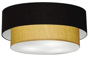 Plafon de Sobrepor Cilíndrico SP-3065 Cúpula Cor Preto Palha