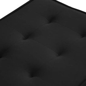 Puff Decorativo Coímbra 60x80 Suede Preto