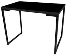 Mesa Escritório Estilo Industrial Porto 90cm Z34 Preto - Mpozenato