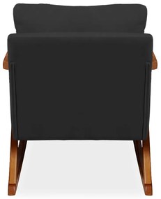 Poltrona Mona Amber Balanço Veludo Preto
