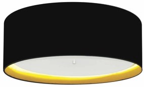Plafon Para Banheiro Cilíndrico SB-3008 Cúpula Cor Preto Amarelo