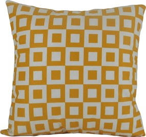 3 Capas para Almofada Soft Turim Geométrico Amarelo 43x43cm