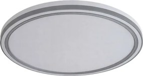 Plafon Led De Sobrepor Cinza 31w Multitemperatura Genova