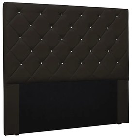 Cabeceira Decorativa Casal 1,40M Tàzio PU Marrom G63 - Gran Belo