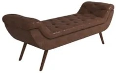 Puff Recamier Calçadeira 160cm Pés Palito Madeira Vêneto Z37 Couríssim