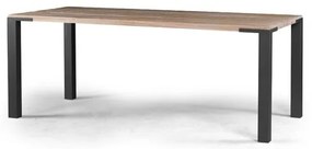 Mesa Jantar Broadway Driftwood com Base Grafite 220cm - 37621 Sun House