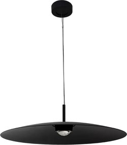 Pendente Led Aluminio 12W 60 3000K 60Cm Plato - PRETO