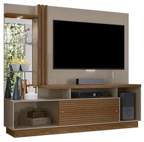 Home Theater Frizz Plus Fendi/Naturale - Madetec Móveis