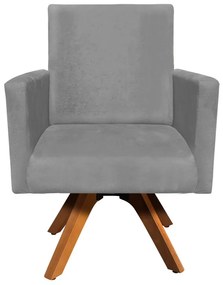 POLTRONA GIRATORIA NINA SUEDE GRAFITE BA