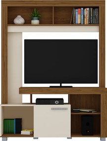 Estante de TV 50 Pol 136cm Sala de Estar Mervan Naturale/Off White M20 - D'Rossi