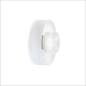 Arandela Bol Ø18X09Cm Vidro E Metal Alumínio 01Xled 5,5W 2700K - Old A... (PRETO, CRISTAL (Transparente))