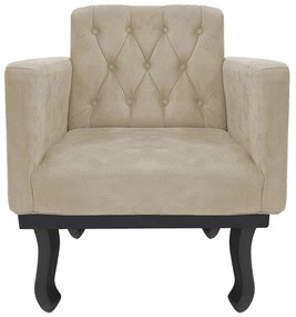 Kit Diva Recamier Azura 140cm Lado Direito e 02 Poltronas Classic Suede - ADJ Decor