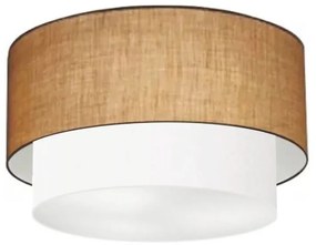 Plafon Para Corredor Cilíndrico SC-3045 Cúpula Cor Palha Branco